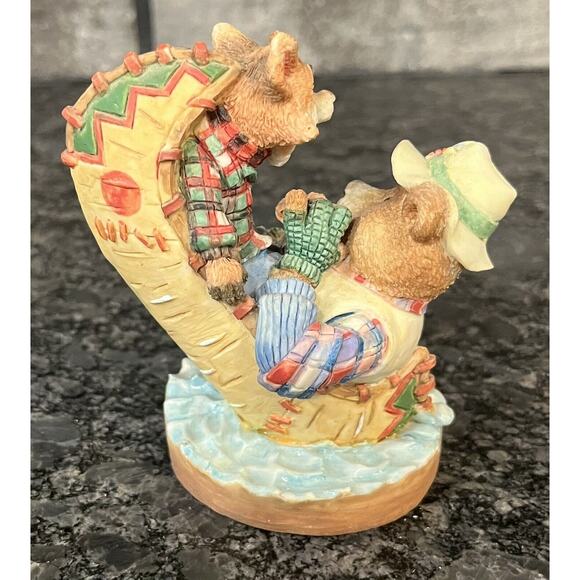Enesco Moose Creek Crossing “Find a Balance in Your Life” 1995 Bear Fox #144746 - Picture 4 of 6